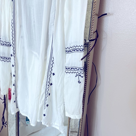 NWT Raj size small gorgeous navy and white boho tunic - Picture 2 of 15